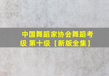 中国舞蹈家协会舞蹈考级 第十级【新版全集】